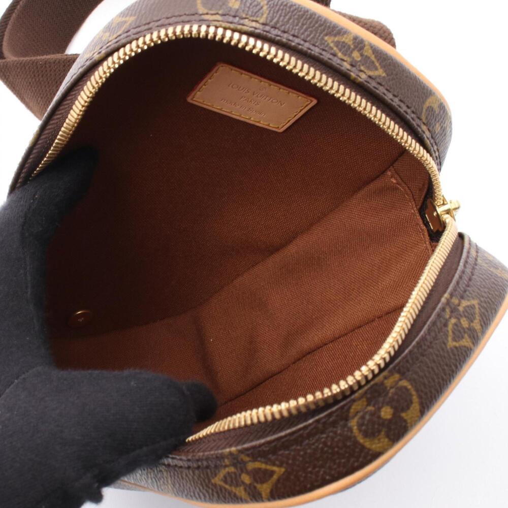 LOUIS VUITTON Brown Monogram Leather Pochette Hobo Bag - Picture 3 of 6